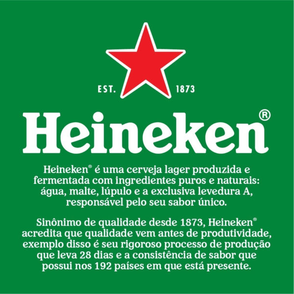 Cerveja Heineken Premium Garrafa 6 Long Neck 330ml - Image 3